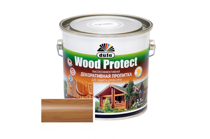 Пропитка Тик 2,5л.WOOD PROTECT  Dufa, Германия фото